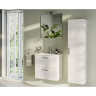 Набор VITRA MIA 60 см с выдвижными ящиками (раковина, шкаф под раковину, зеркало), цвет белый глянцевый 75021